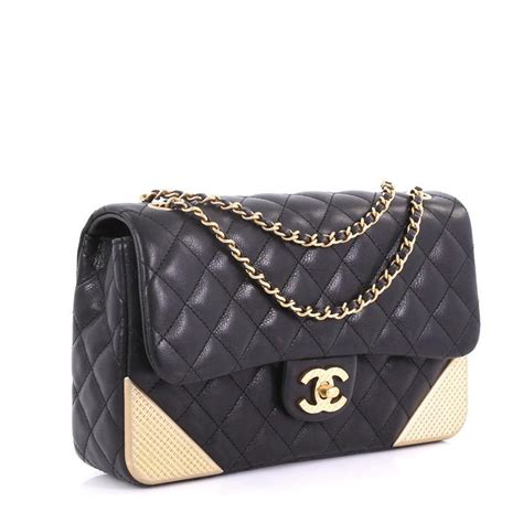 Chanel Rock the Corner Flap Bag Quilted Leather Medium 